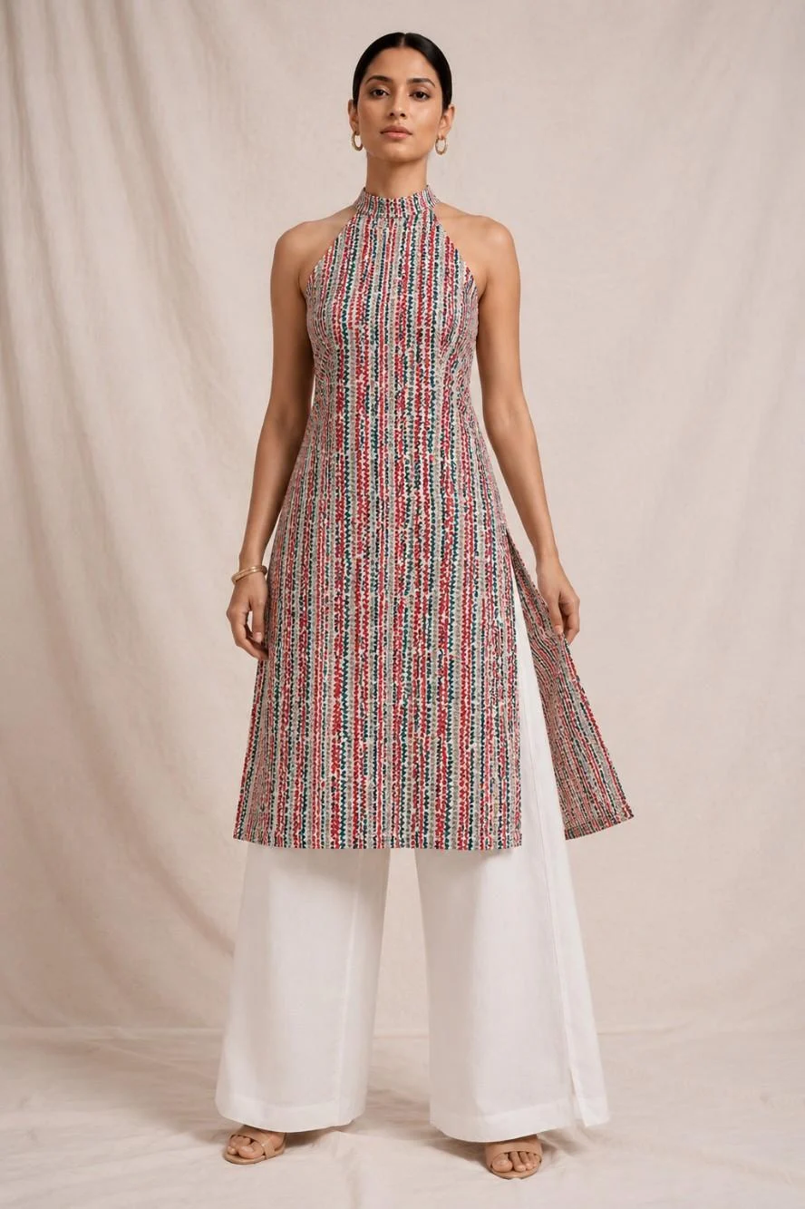 Riva Halter Neck original imagery from Aasnaaya