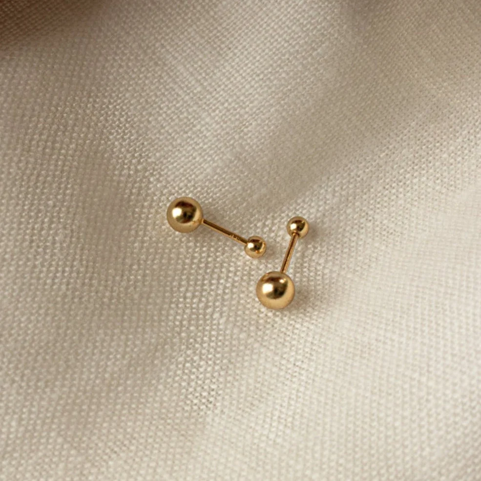 Hailey Ball Stud Earrings original imagery from Luxez