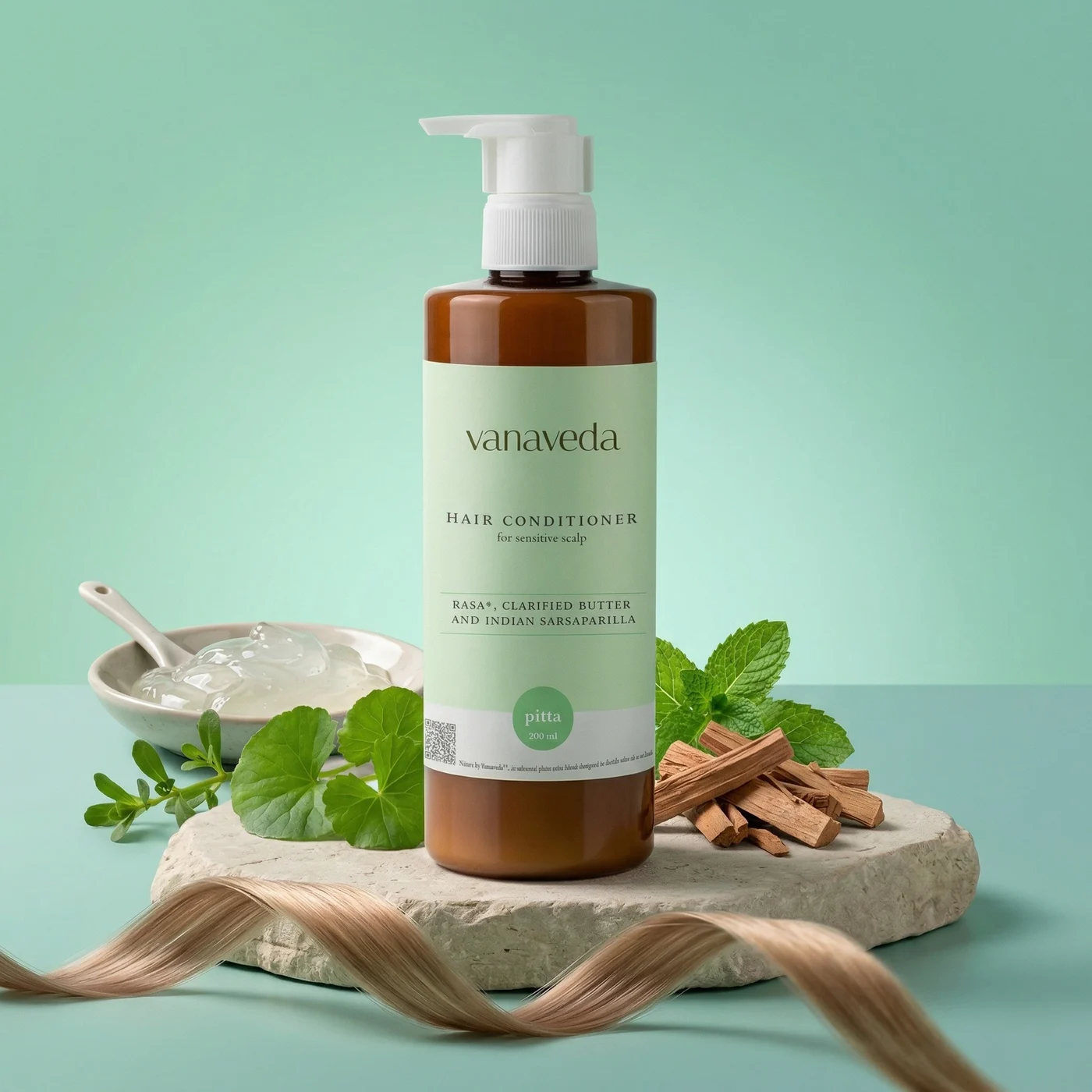 Hair Conditioner Pitta original imagery from Vanaveda